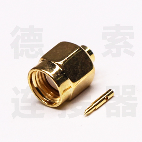德索SMA连接器公直式焊接铜镀金标准 