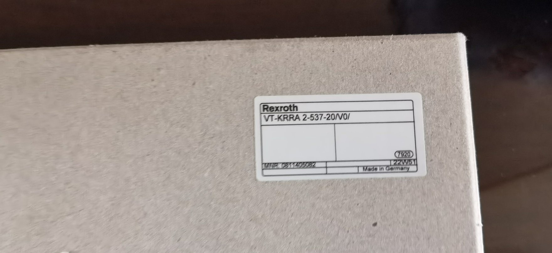 0811405082 VT-KRRA 2-537-2X/V0/ 德国力士乐REXROTH放大器