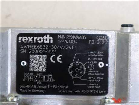 R901496435 4WREE6E32-3X/V/24F1 德国力士乐REXROTH比例阀