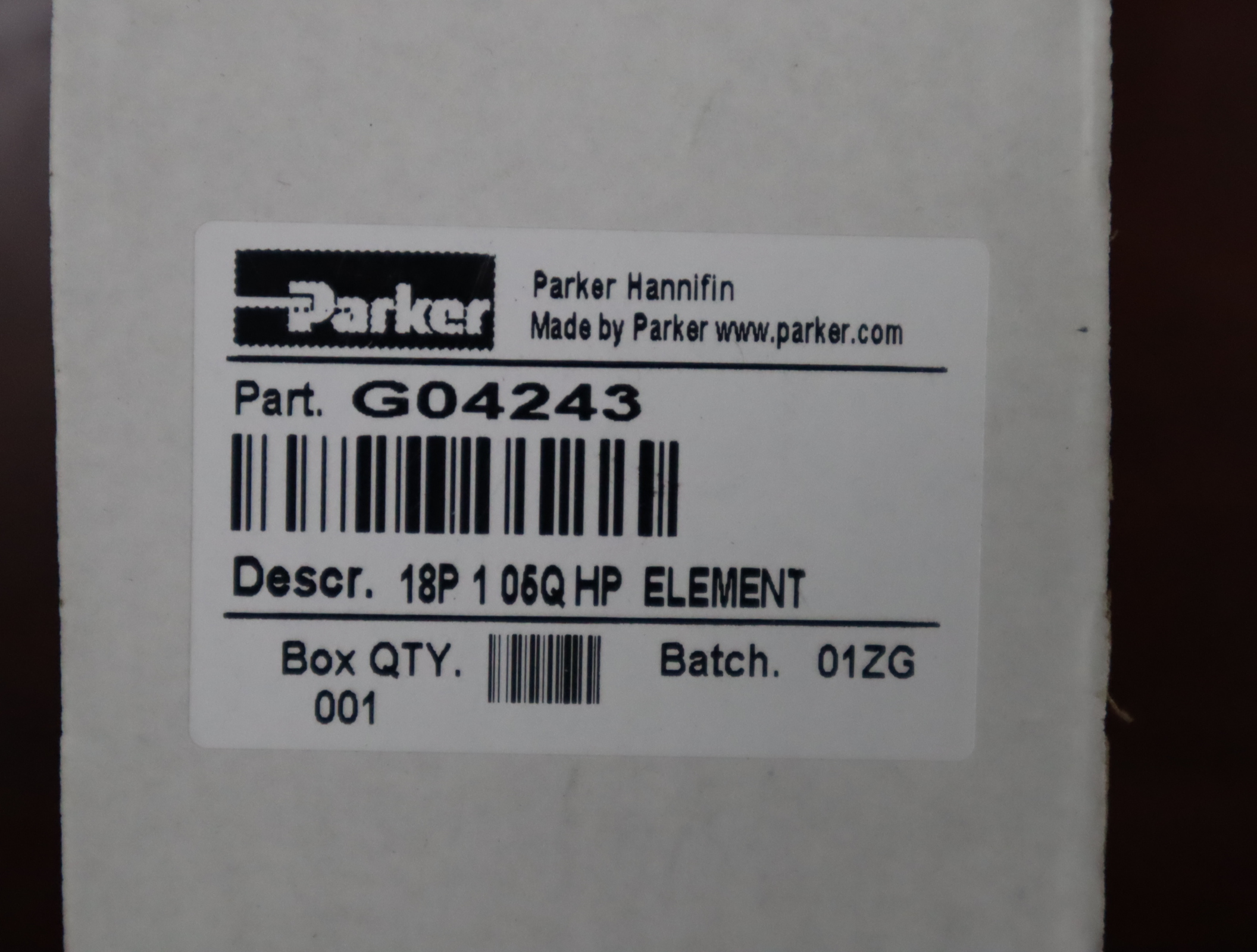 G04243 18P105QHP ELEMENT 派克PARKER空气滤芯 PARKER HANNIFIN