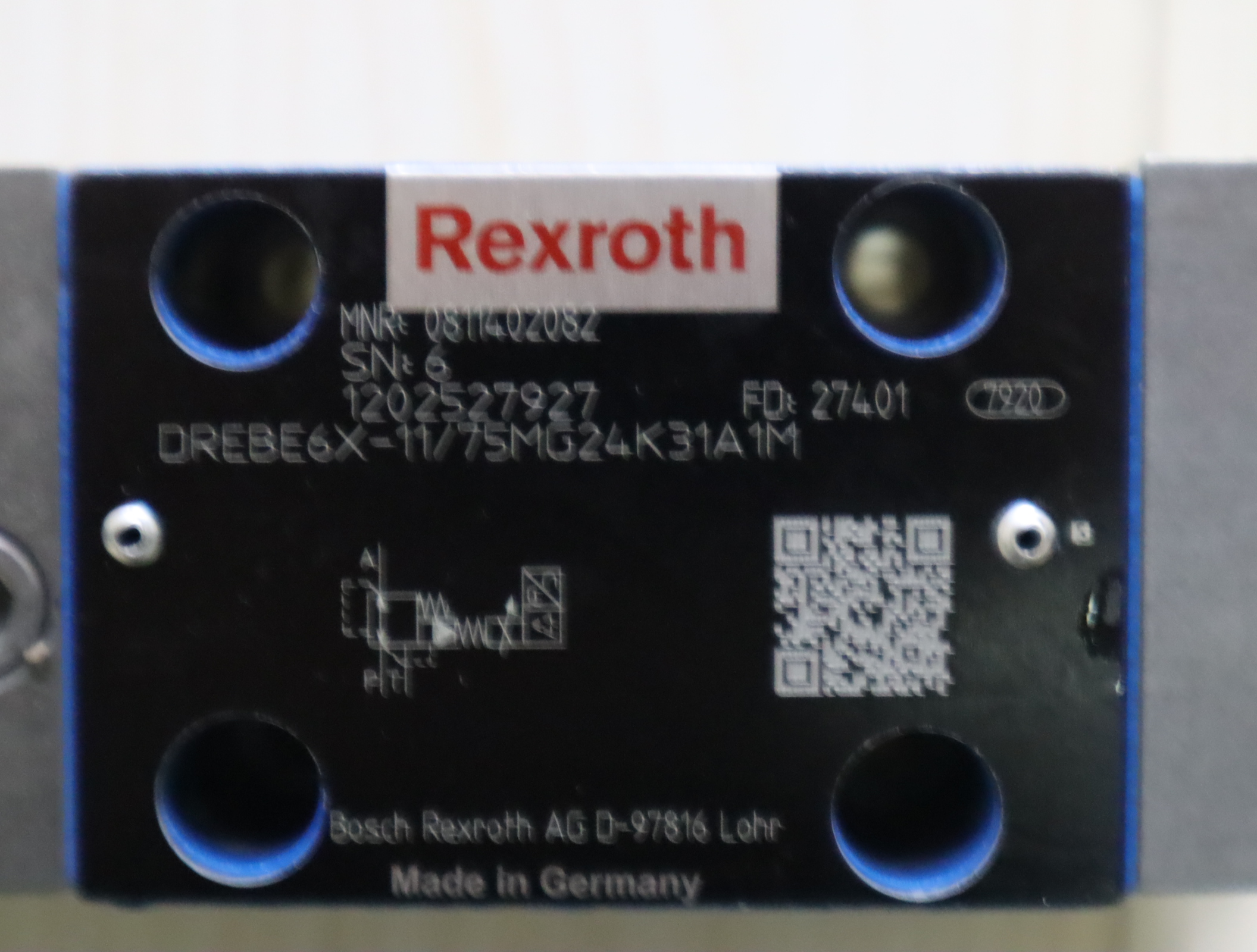 0811402082 DREBE6X-11/75MG24K31A1M 德国力士乐REXROTH比例阀