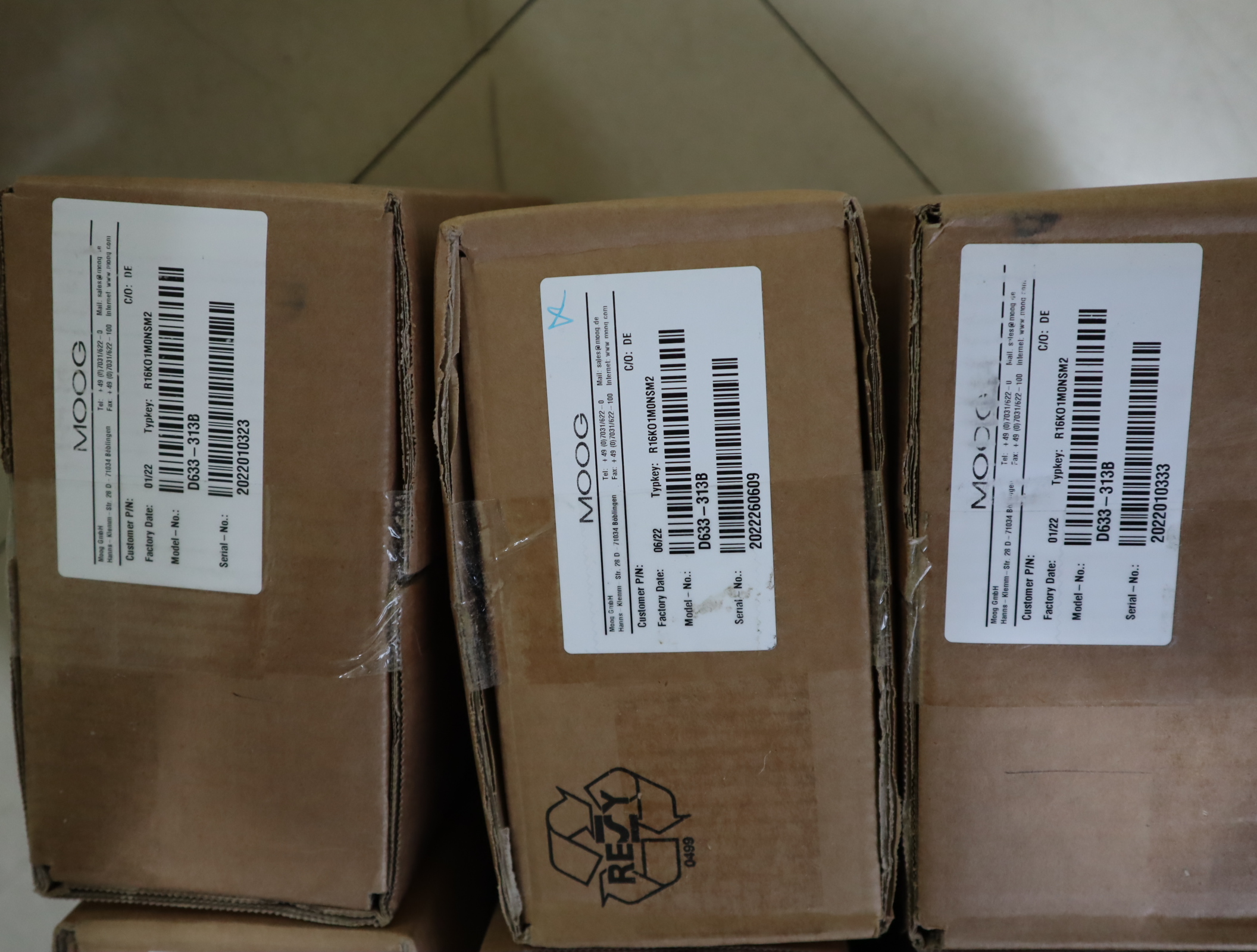 D633-313B R16KO1M0NSM2 美国穆格MOOG伺服阀