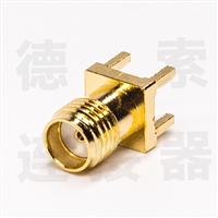 SMA连接器母直式插孔铜镀金标准定制