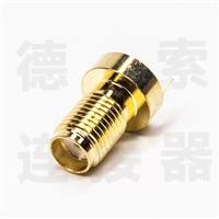 SMA连接器母直式插孔铜镀金标准厂家