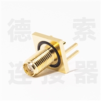 德索SMA连接器母直式插孔防水铜镀金标准
