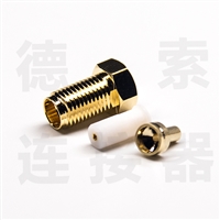 德索SMA连接器母直式焊接1.37/1.13/0.81铜镀金标准