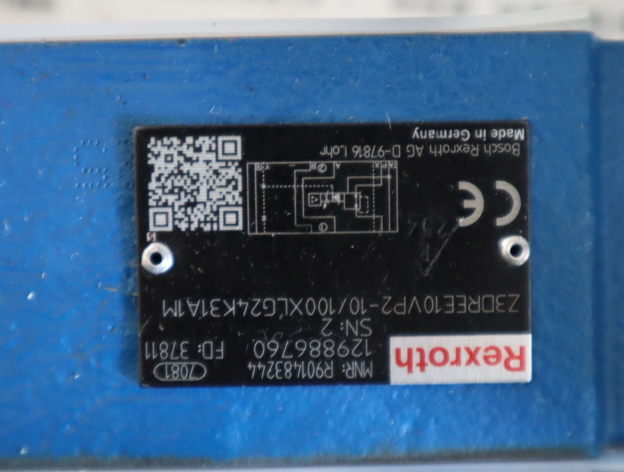 R901483244 Z3DREE10VP2-10/100XLG24K31A1M 力士乐REXROTH比例阀