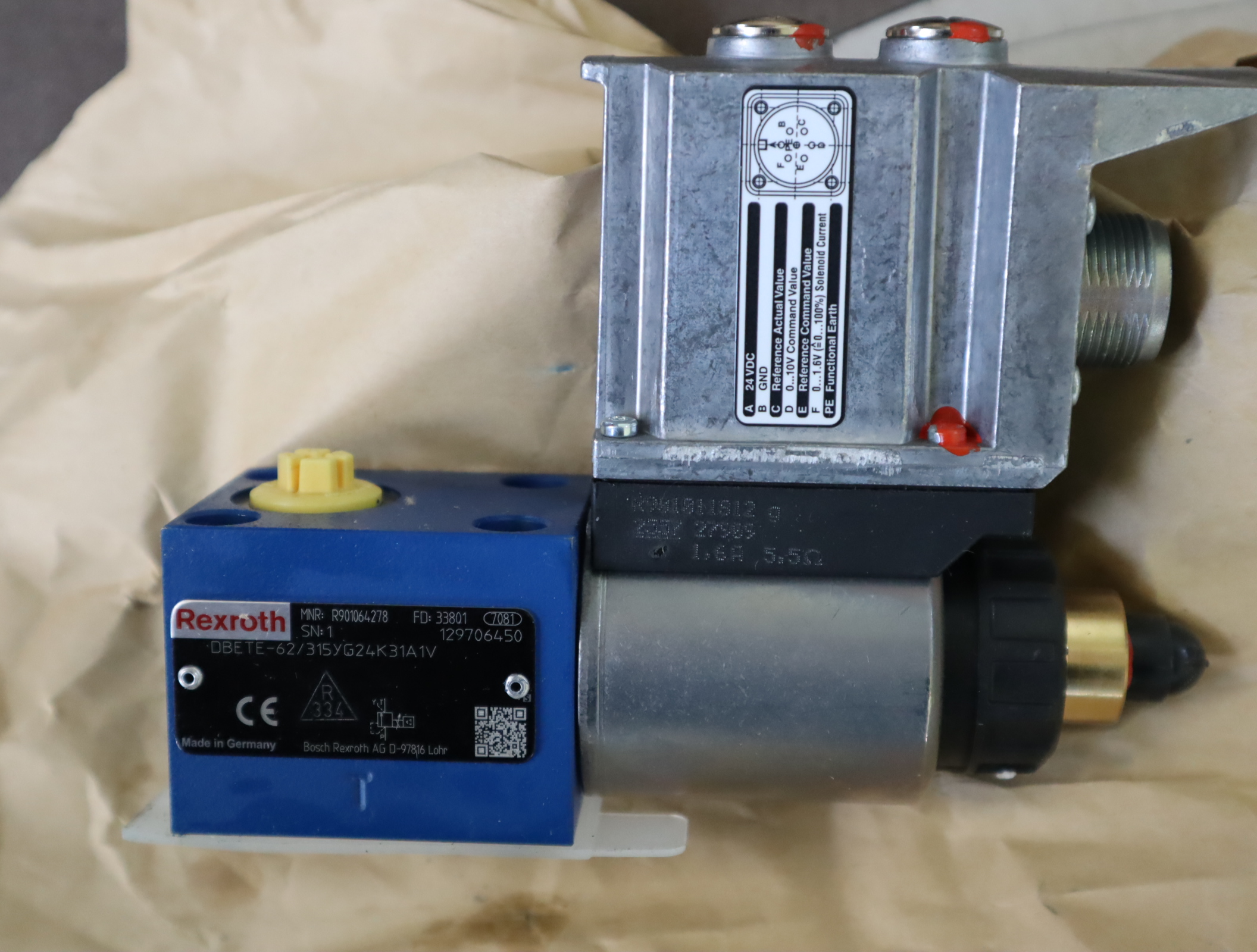 R901064278 DBETE-62/315YG24K31A1V 德国力士乐REXROTH比例溢流阀