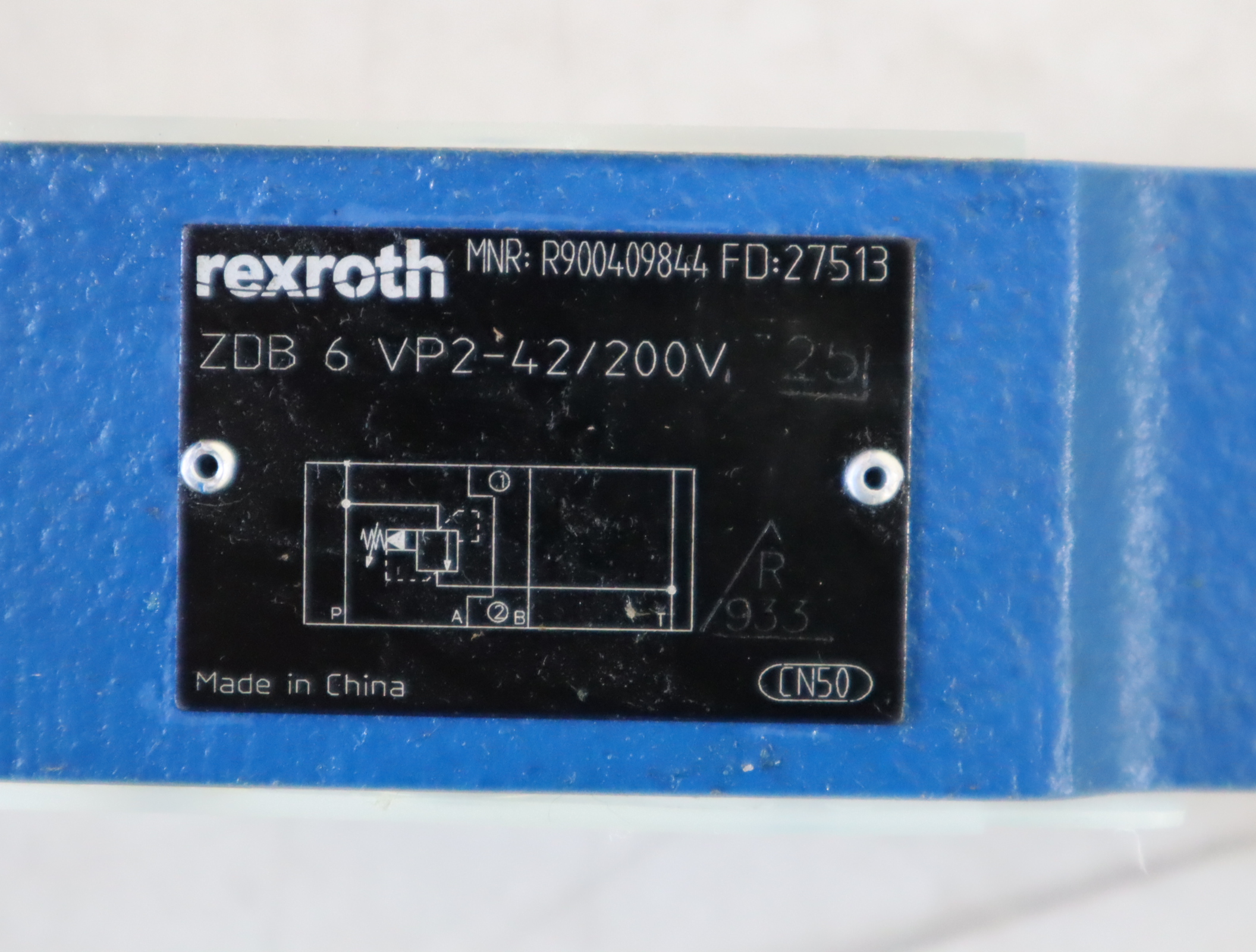 R900409844 ZDB6VP2-42/200V ZDB6VP2-4X/200V 力士乐REXROTH阀