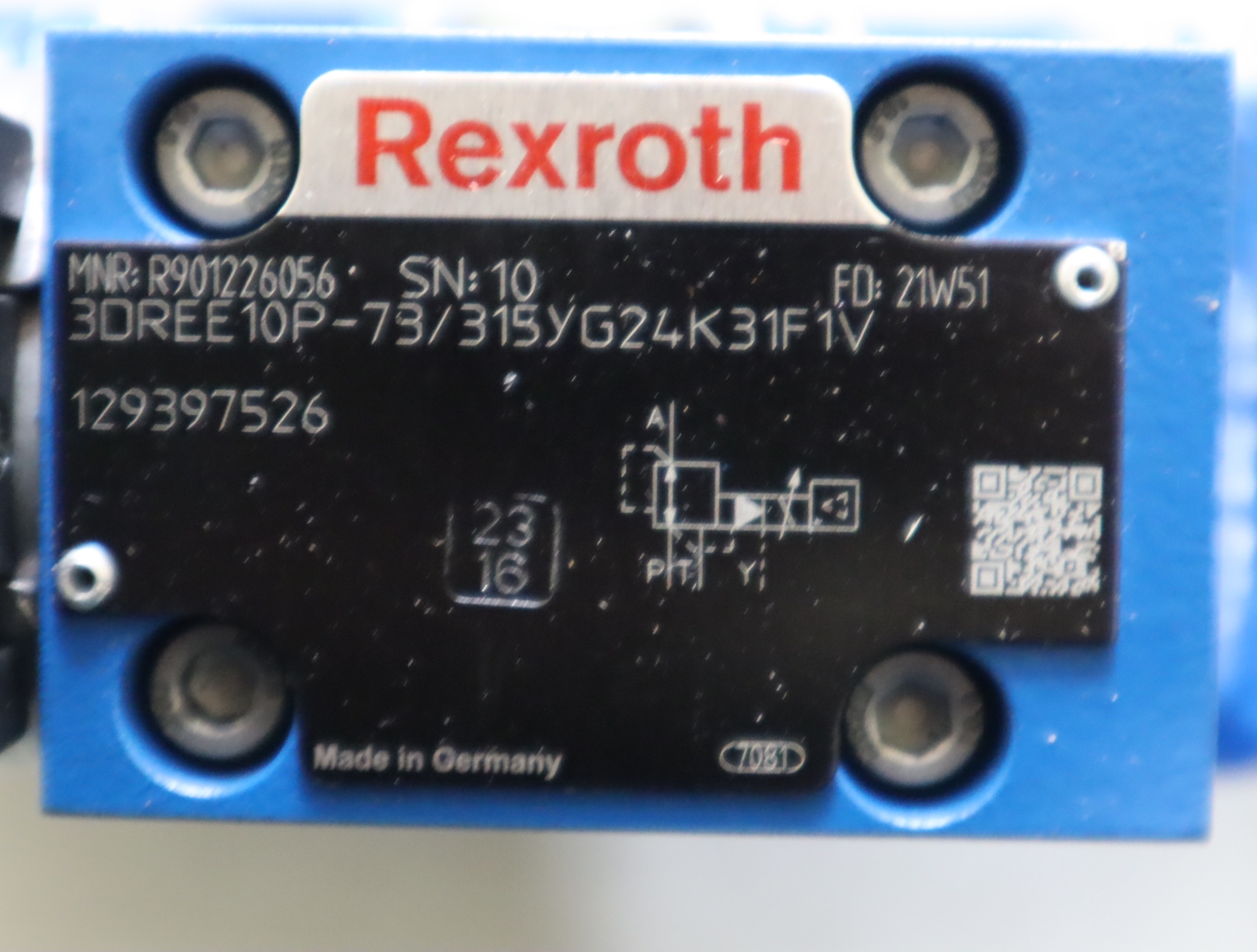 R901226056 3DREE10P-73/315YG24K31F1V 力士乐REXROTH比例减压阀