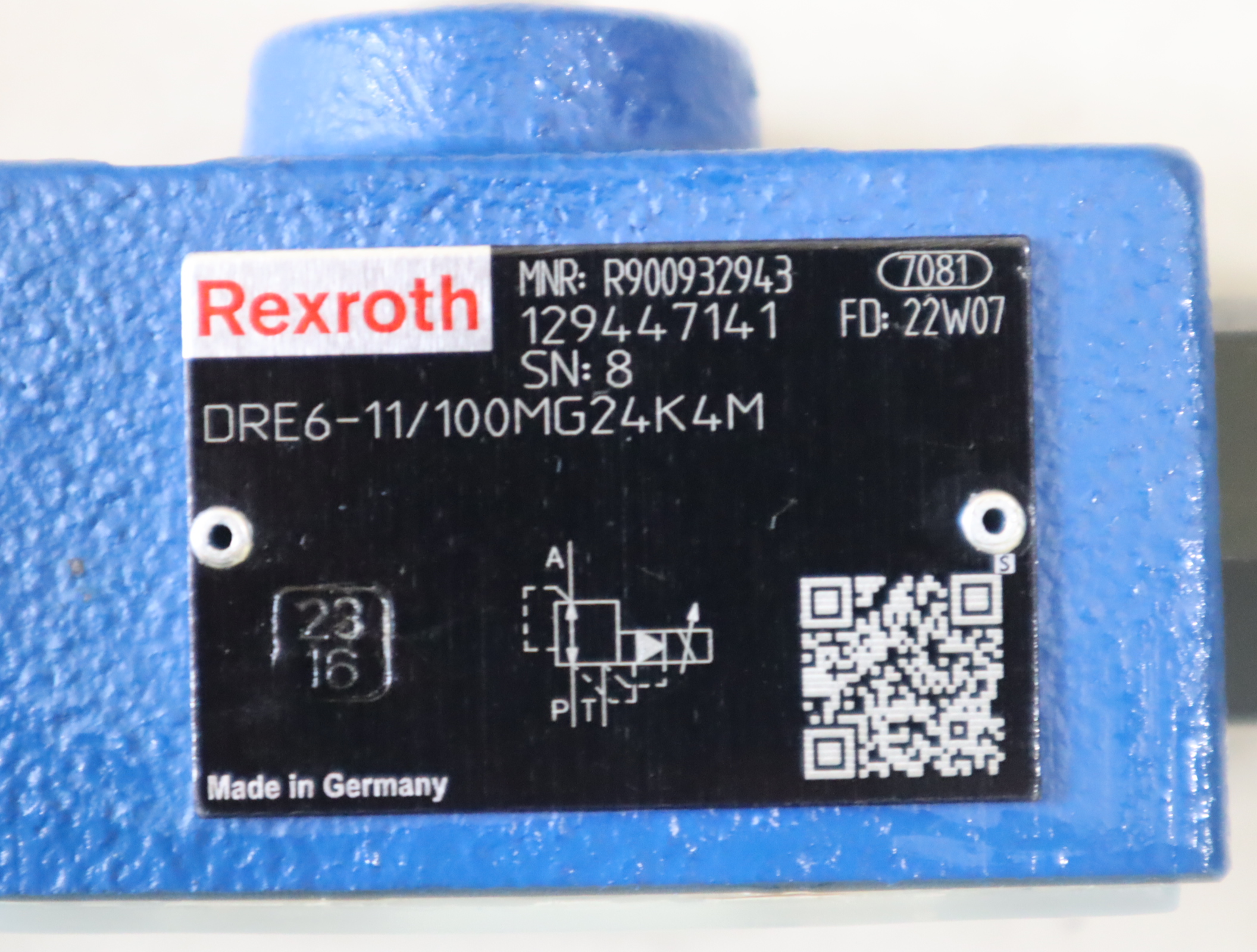 R900932943 DRE6-11/100MG24K4M 德国力士乐REXROTH比例减压阀