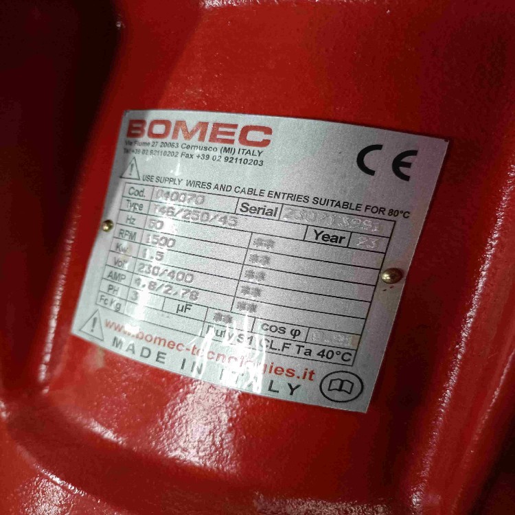 BOMEC电机 T4G/150/4振动器