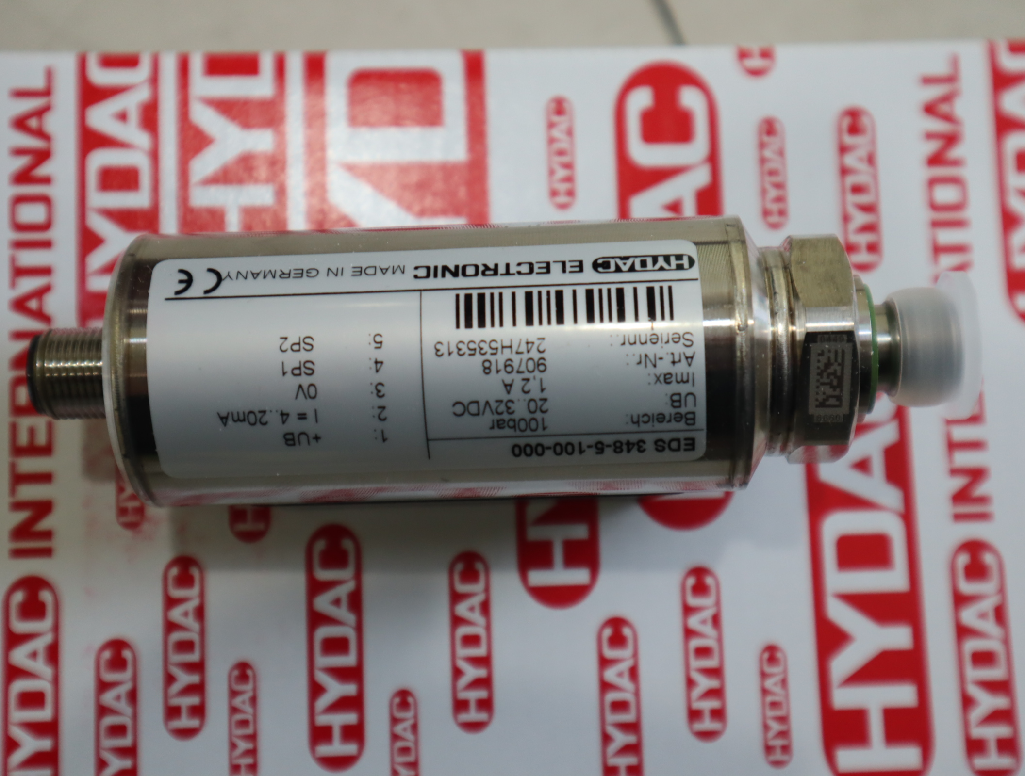 EDS348-5-100-000 907918 德国贺德克HYDAC压力温度传感器