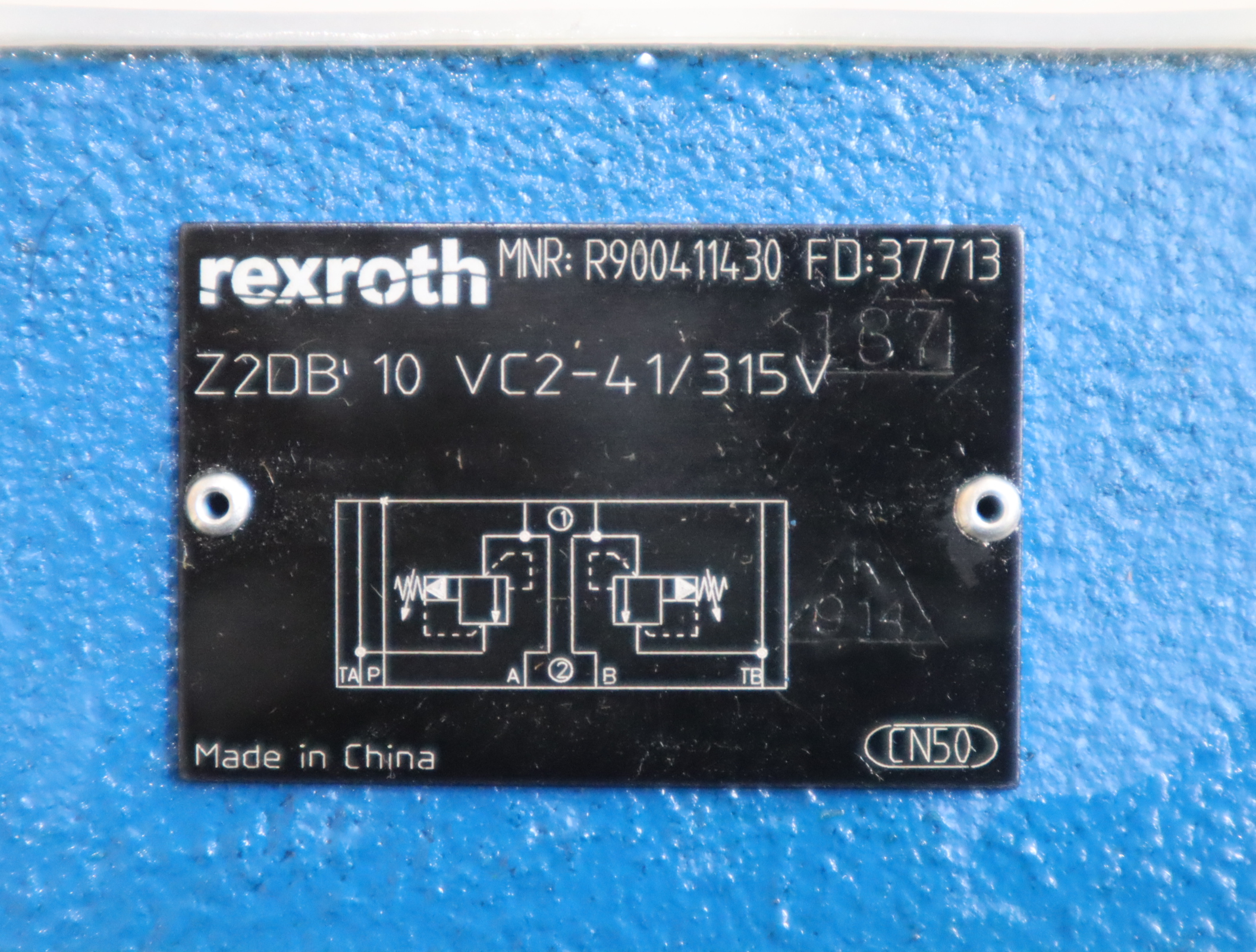 R900411430 Z2DB10VC2-41/315V Z2DB10VC2-4X/315V 力士乐REXROTH