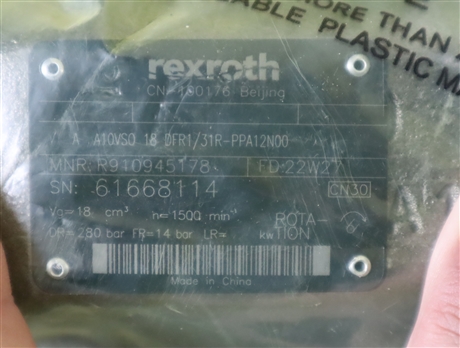 R910945178 AA10VSO18DFR1/31R-PPA12N00 德国力士乐REXROTH柱塞泵