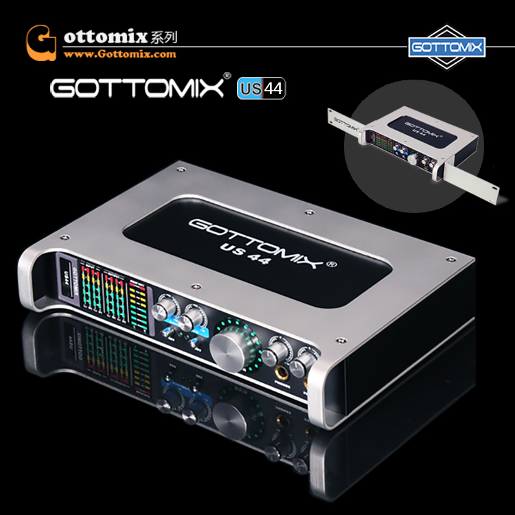 Gottomix US44 4进4出专业USB外置录音声卡/音频接口【工业测试】