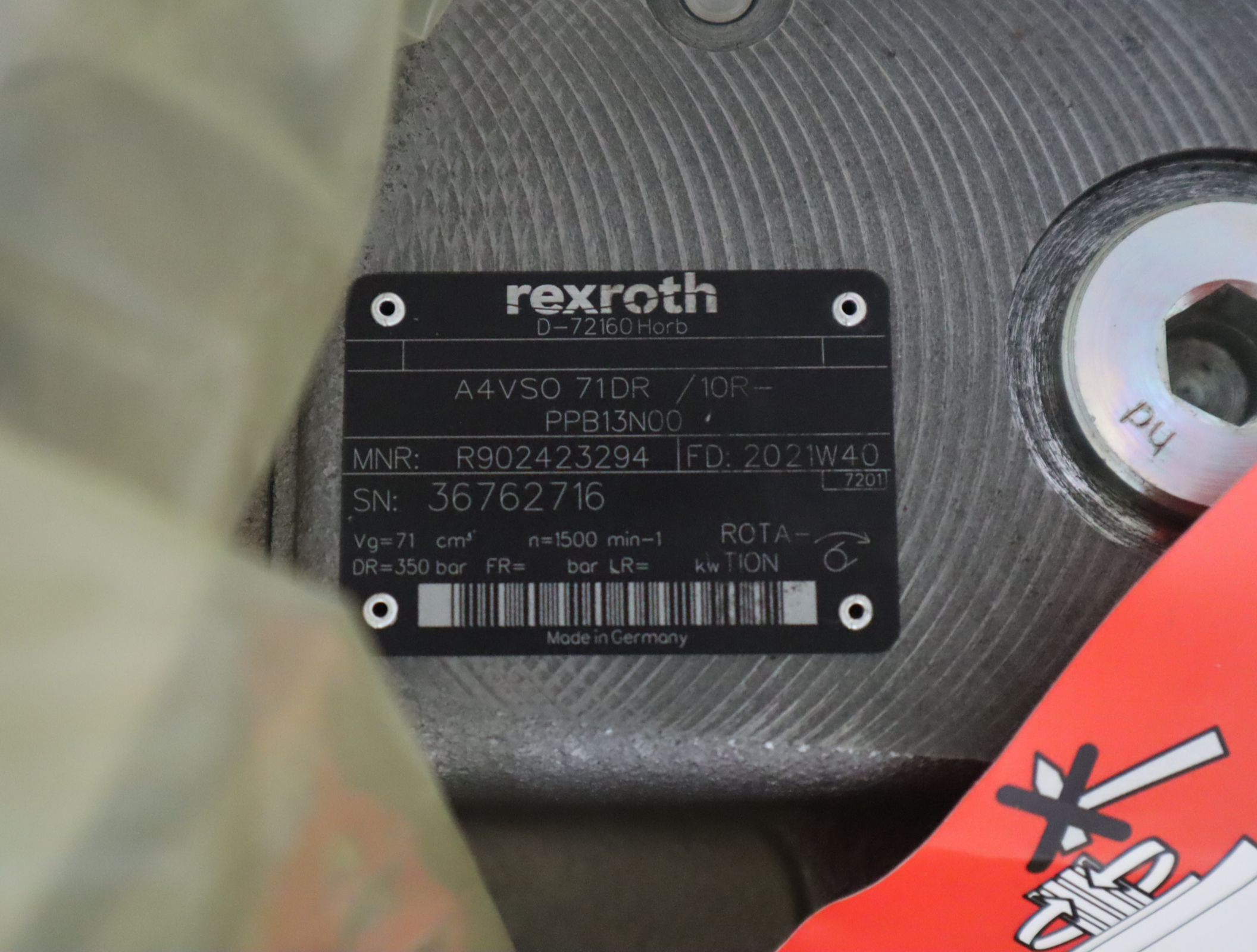 A4VSO71DR/10R-PPB13N00 R902423294 德国力士乐REXROTH柱塞泵