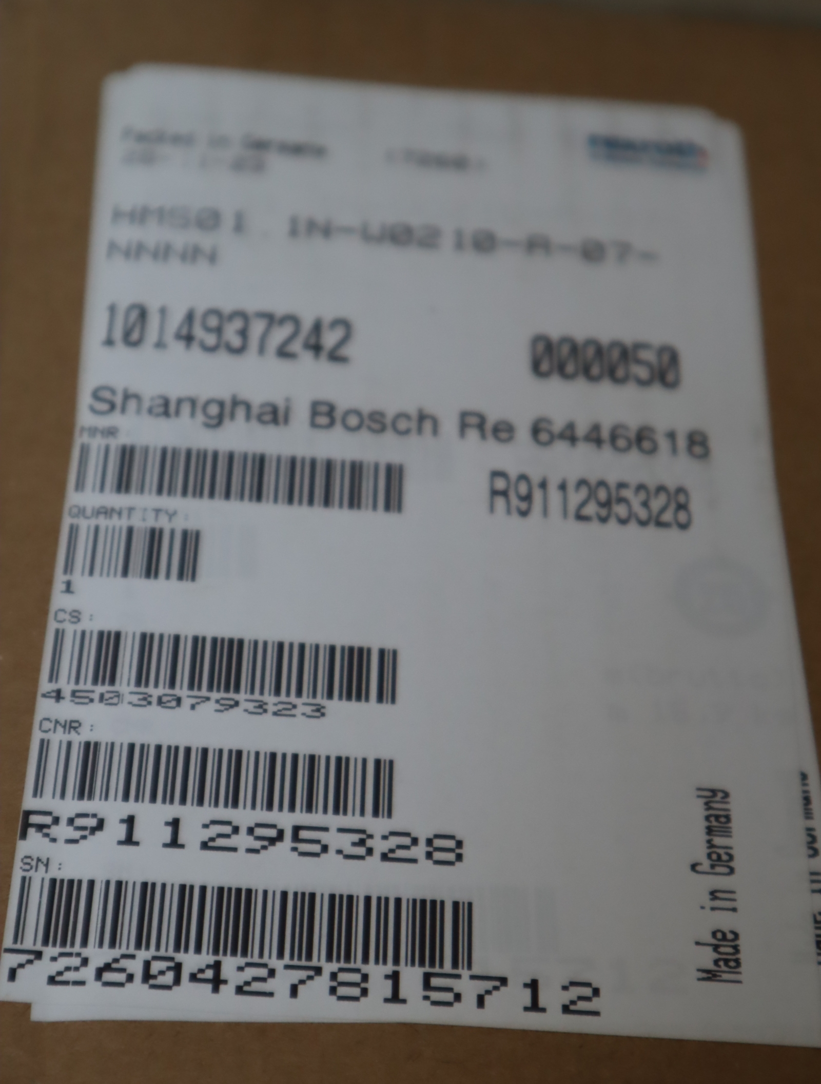 R911295328 HMS01.1N-W0210-A-07-NNNN REXROTH控制装置驱动器