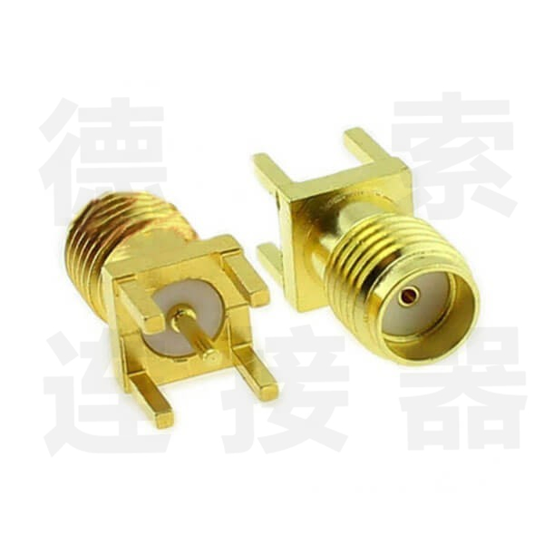 SMA连接器母直式插孔防尘铜镀金标准厂家