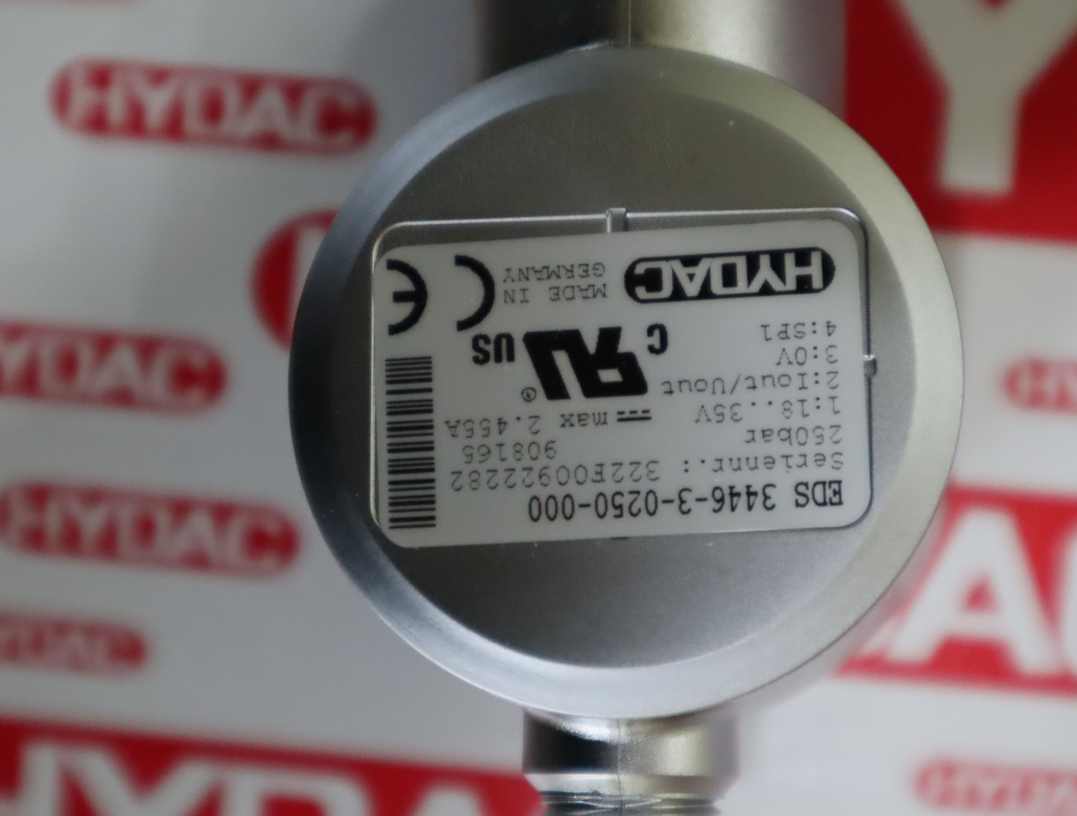 EDS3446-3-0250-000 908165 德国贺德克HYDAC压力温度传感器