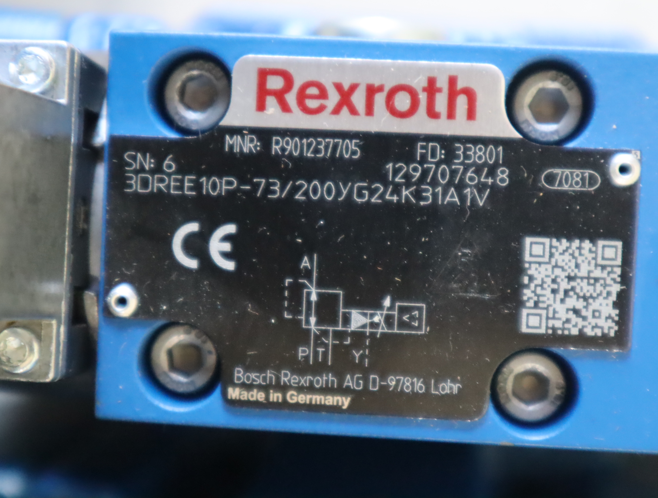 3DREE10P-7X/200YG24K31A1V R901237705 德国力士乐REXROTH减压阀