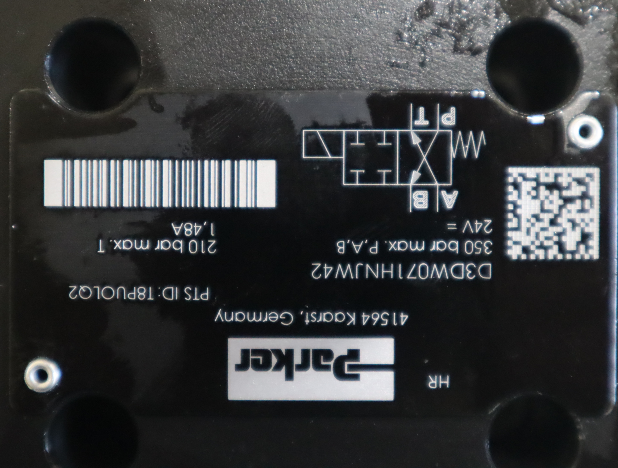 D3DW071HNJW D3DW071HNJW42 美国派克PARKER电磁阀德国产