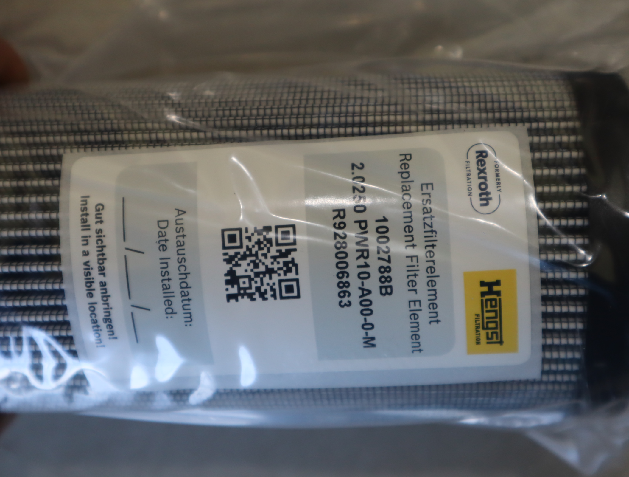 2.0250 PWR10-A00-0-M R928006863 1002788B 汉格斯特HENGST 滤芯