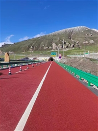 南充市小区公园景观道路 颜色鲜亮提升道路质感 彩色路面材料厂家