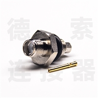 SMA连接器母直式焊接铜镀镍标准