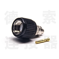 SMA连接器公直式焊接铜镀镍反极生产工厂定制