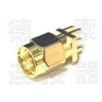 SMA连接器公直式卡板铜镀金标准工厂