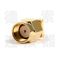 SMA连接器公直式卡板铜镀金反极