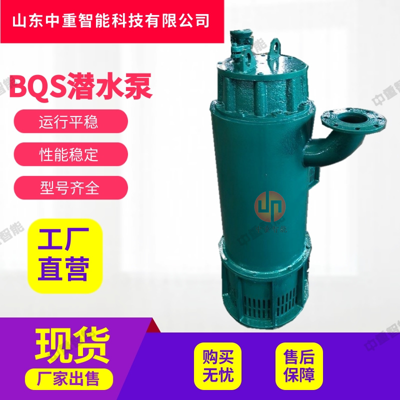 中重智能科技 矿用隔爆型潜水排沙电泵 BQS型排沙排污潜水泵