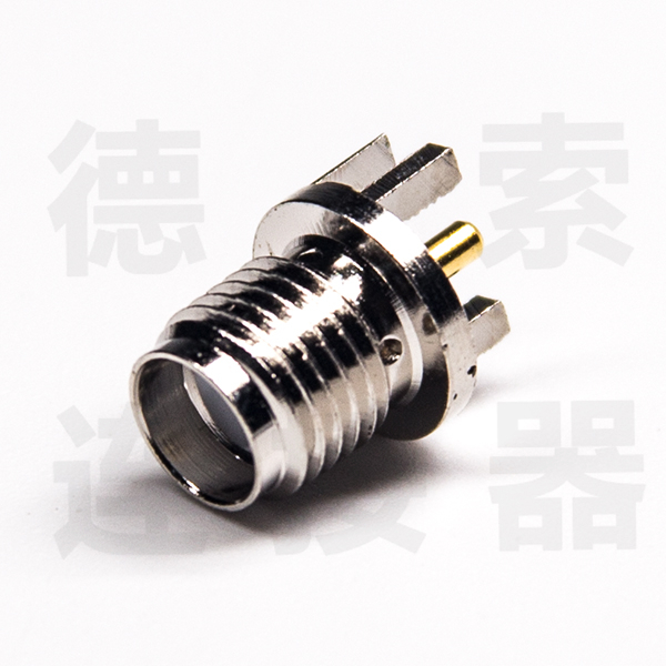 德索SMA连接器母直式卡板铜镀镍标准 