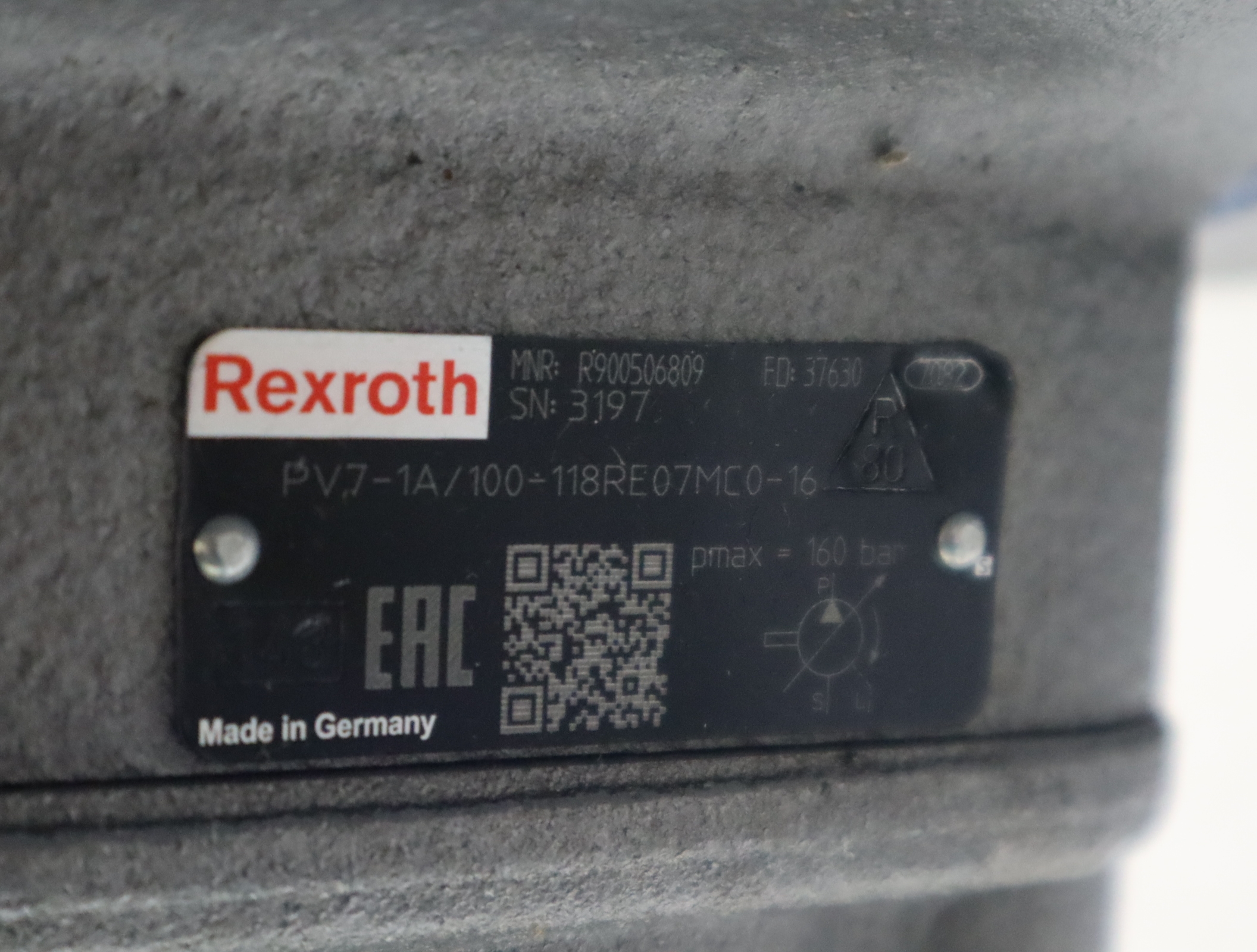 PV7-1X/100-118RE07MC0-16 R900506809 德国力士乐REXROTH叶片泵