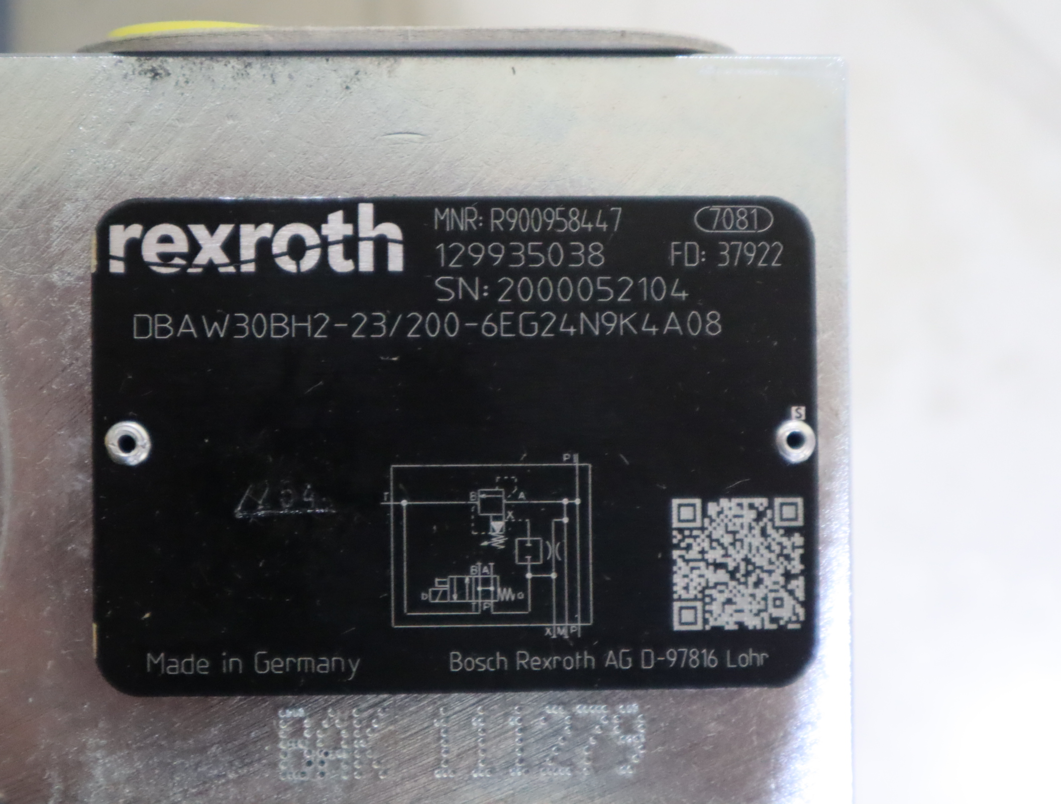 DBAW30BH2-23/200-6EG24N9K4A08 R900958447 力士乐REXROTH