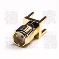 SMA连接器母直式插孔铜镀金标准定制厂家