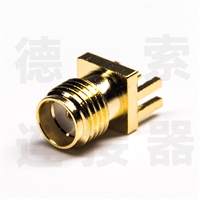 德索SMA连接器母直式插孔铜镀金标准厂家