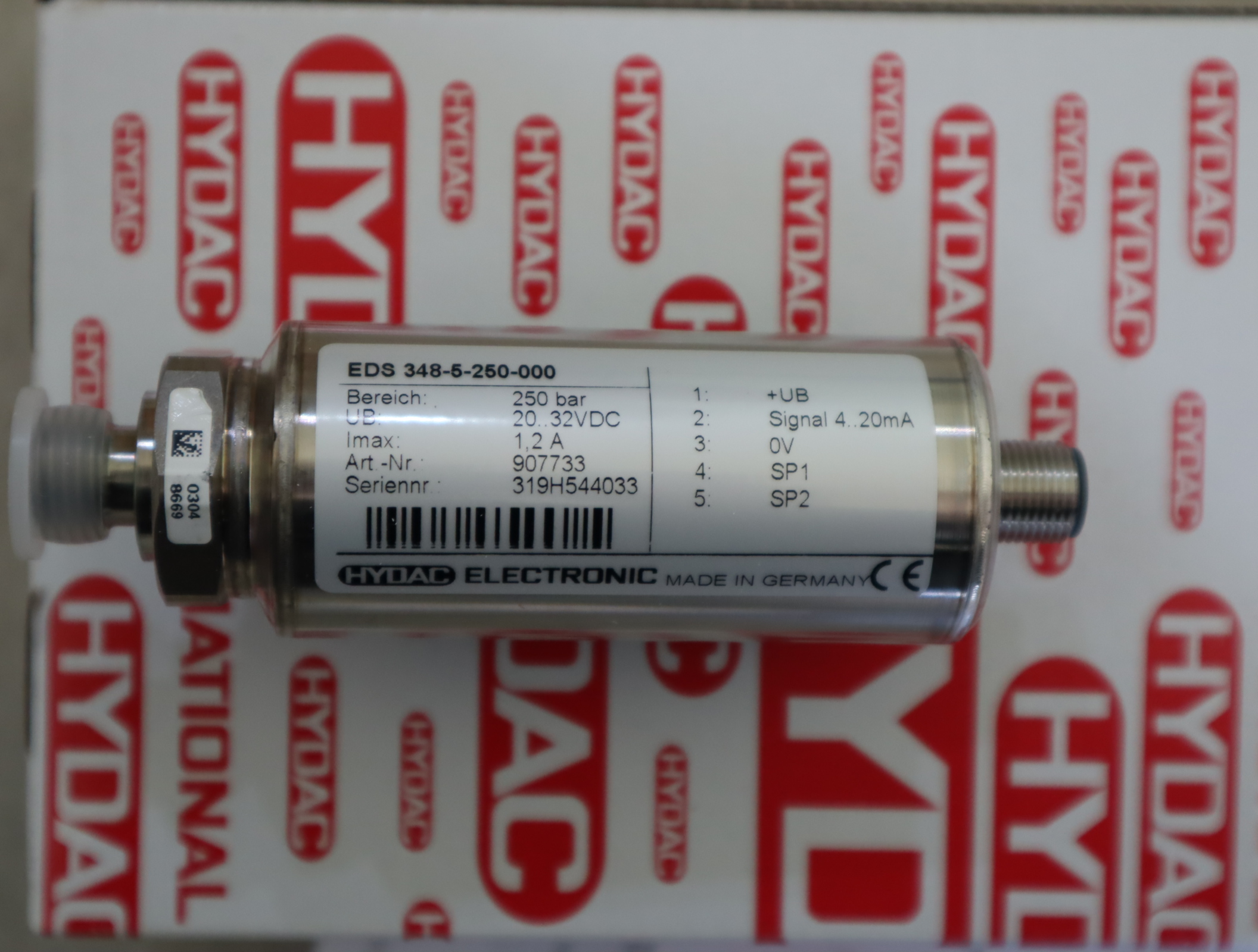  EDS348-5-250-000 907733 德国贺德克HYDAC压力温度传感器