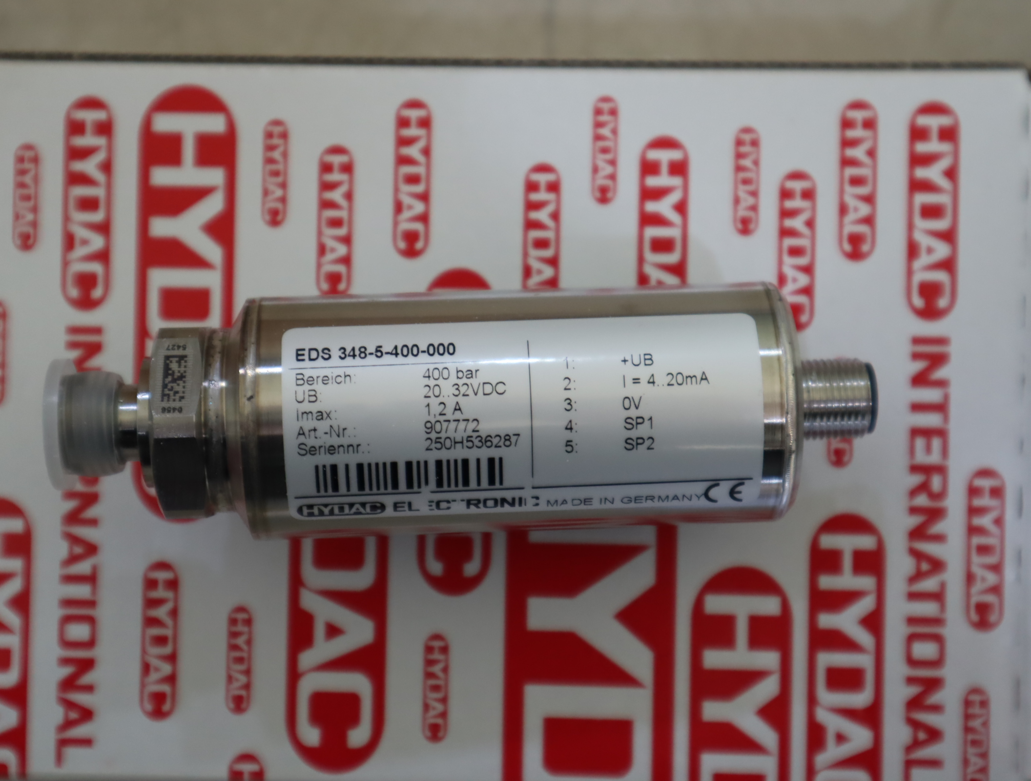 EDS348-5-400-000 907772 德国贺德克HYDAC压力温度传感器