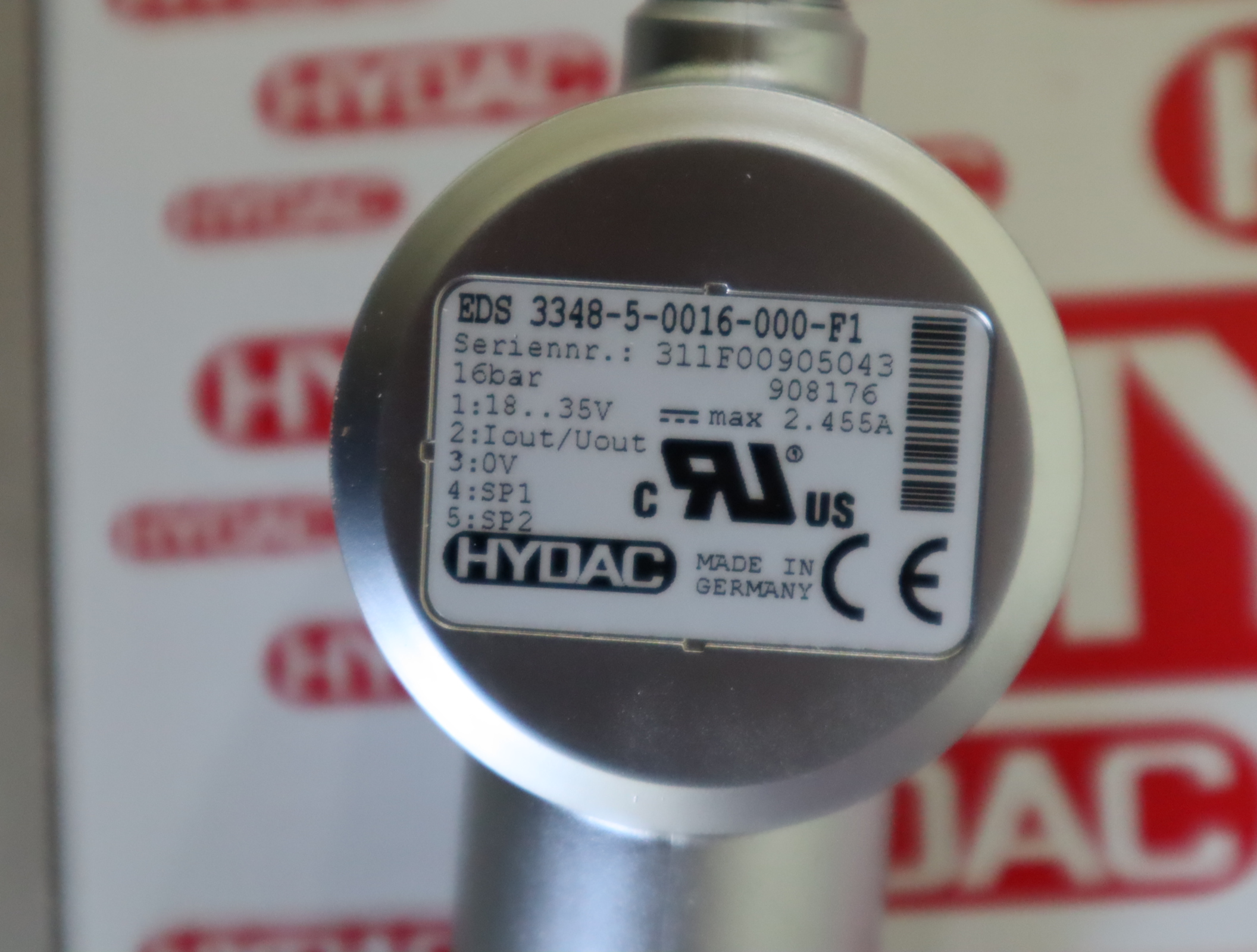 EDS3348-5-0016-000-F1 908176 德国贺德克HYDAC压力温度传感器