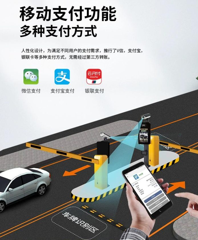 武平车牌识别道闸自助缴费系统