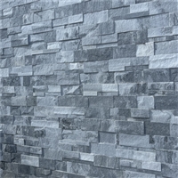 灰色文化石墙面砖 青色蘑菇石原石景墙 深灰色青石板碎拼石