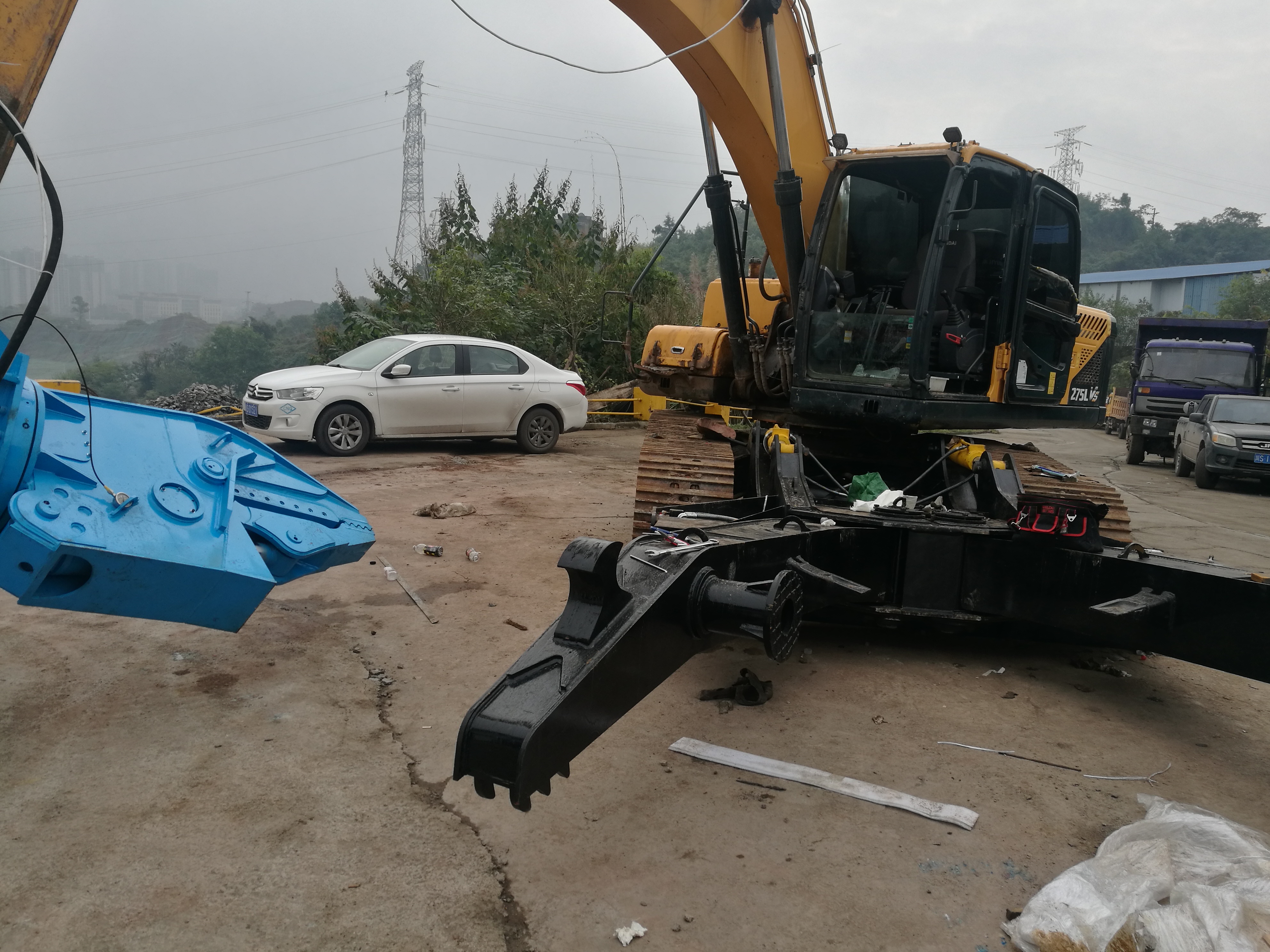 拆车机 拆车剪压车架 报废汽车拆解机 金属鹰嘴剪