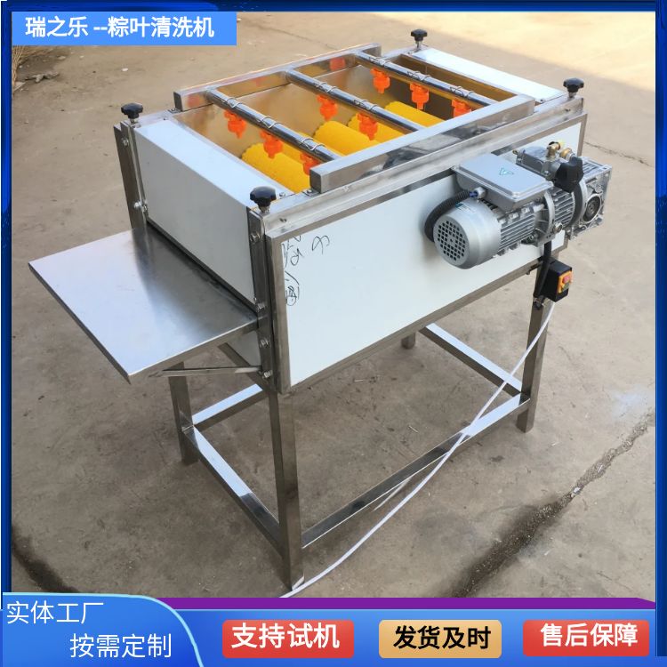 小型粽叶清洗机 芭蕉叶清洗设备 自动竹叶清洗设备