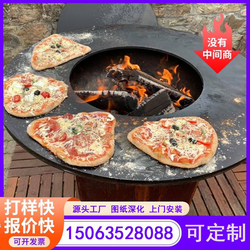 江河金属 耐候钢花箱灯箱 个性化设计 激光雕刻