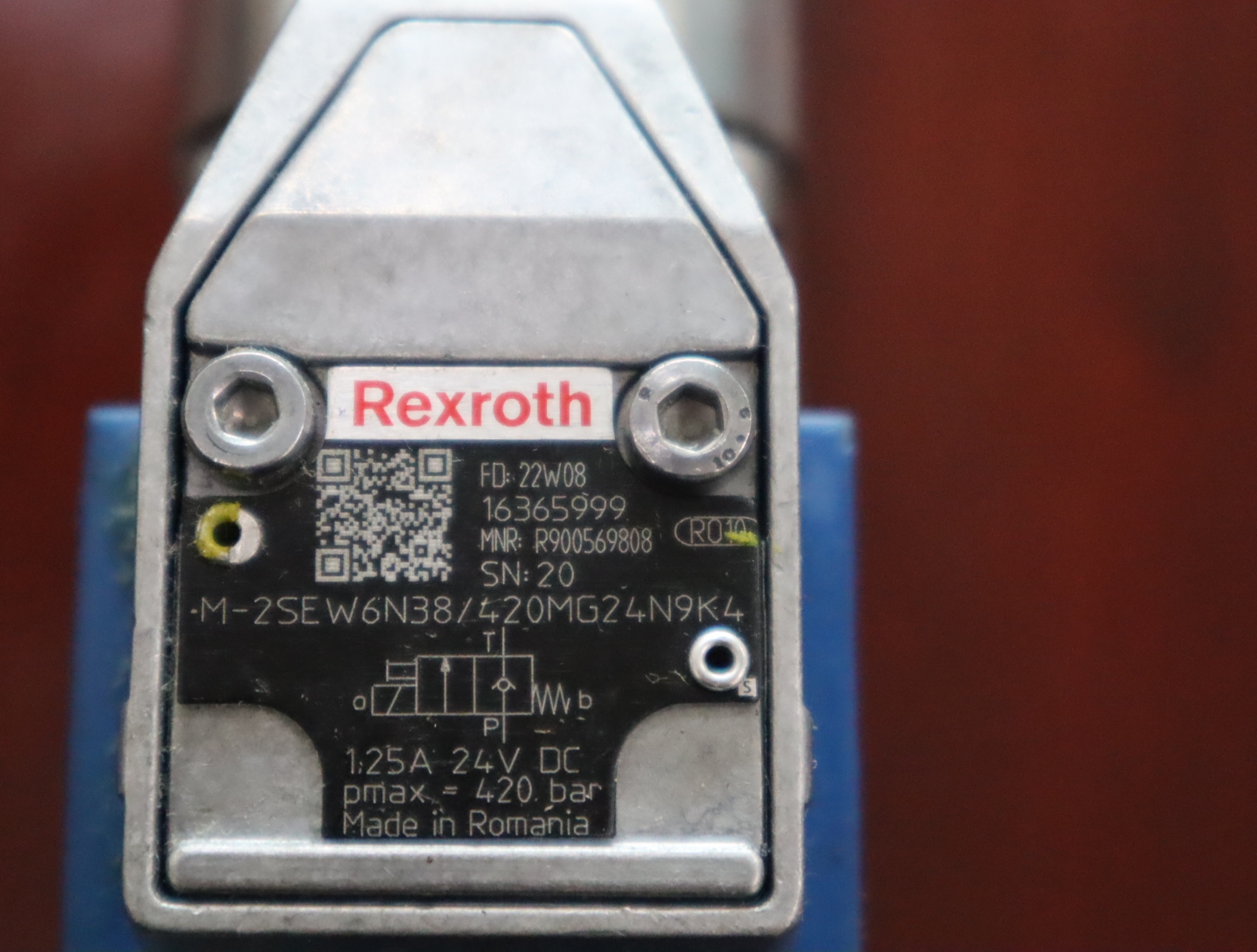 M-2SEW6N38/420MG24N9K4 R900569808 德国力士乐REXROTH电磁球阀