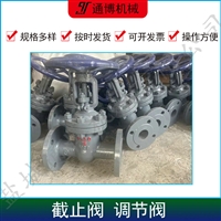 笼套式截止阀 单向直通式整体法兰锻钢阀门