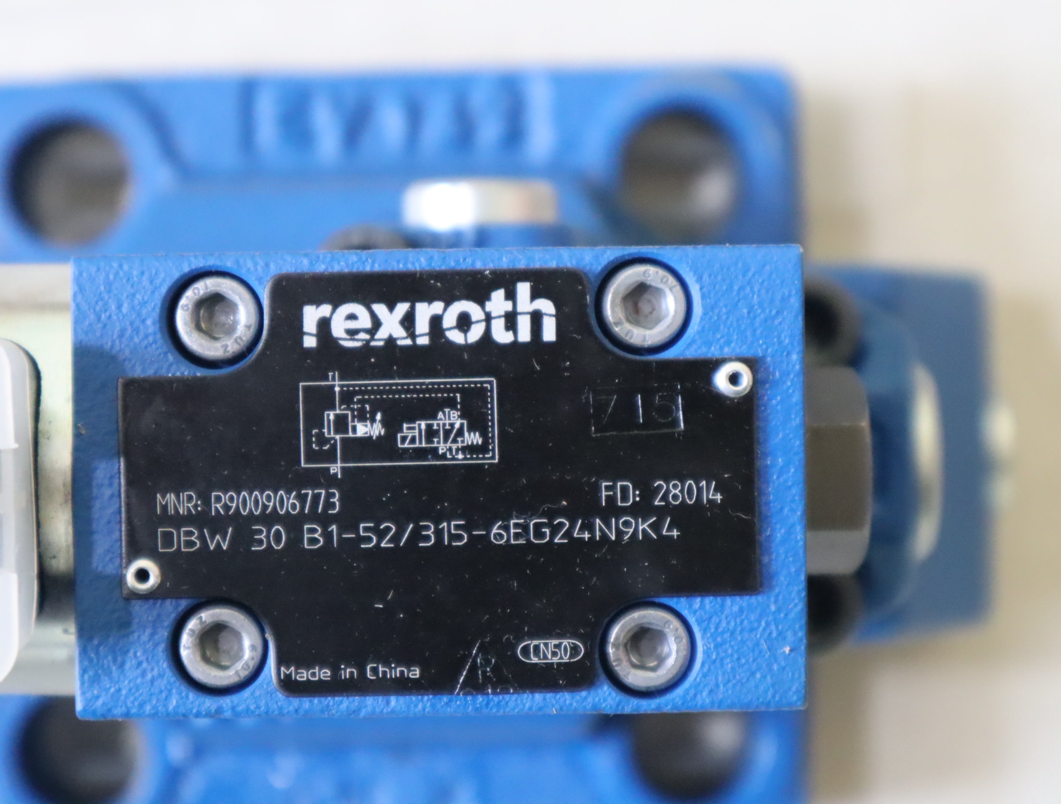 DBW30B1-52/315-6EG24N9K4 R900906773 德国力士乐REXROTH溢流阀