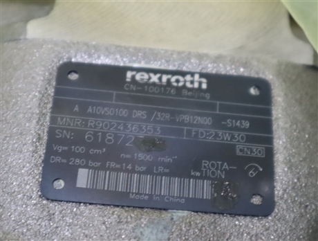 A A10VSO100DRS/32R-VPB12N00-S1439 R902436353 力士乐REXROTH泵